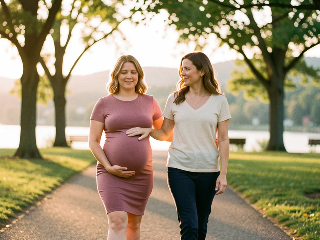 A doula supporting an expectant mom in Albany: New York birth support and doula care