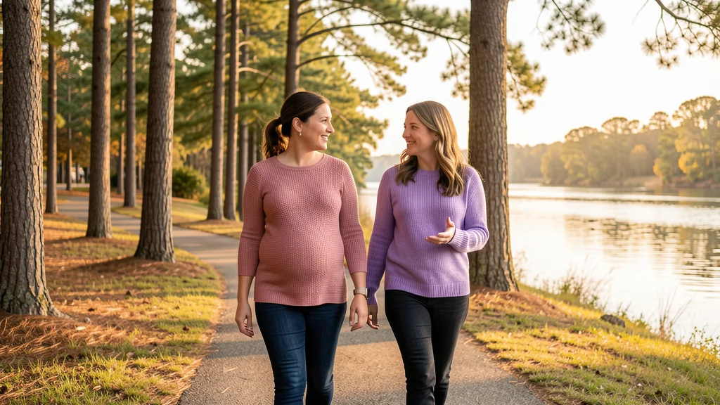 A doula supporting an expectant mom in Augusta: Georgia birth support and doula care