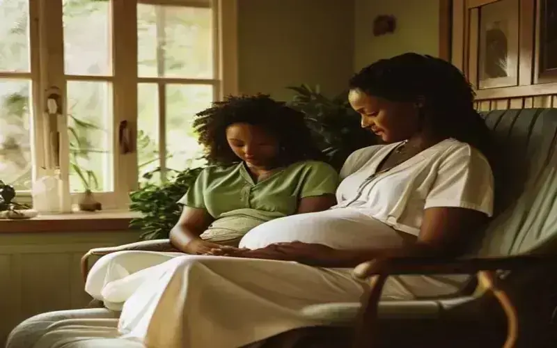 A doula walking alongside an expectant mom in Cary: North Carolina birth support
