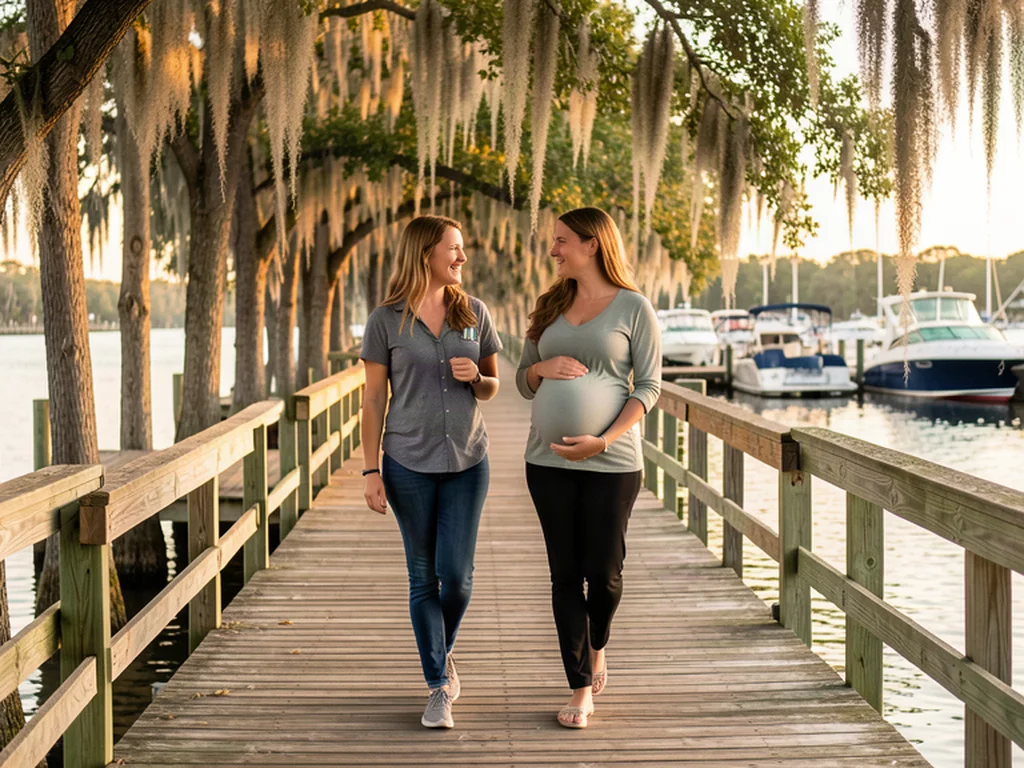 A doula supporting an expectant mom in Chesapeake, Virginia: VA birth support and doula care