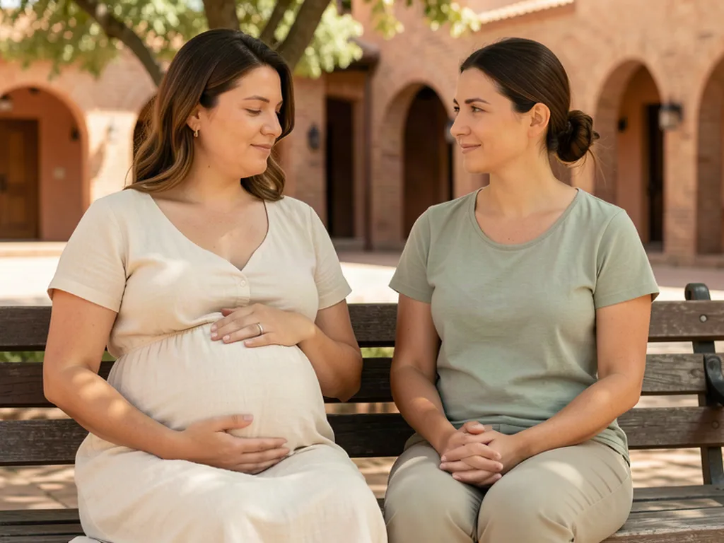 A doula supporting an expectant mom in Laredo: Texas border birth support and doula care