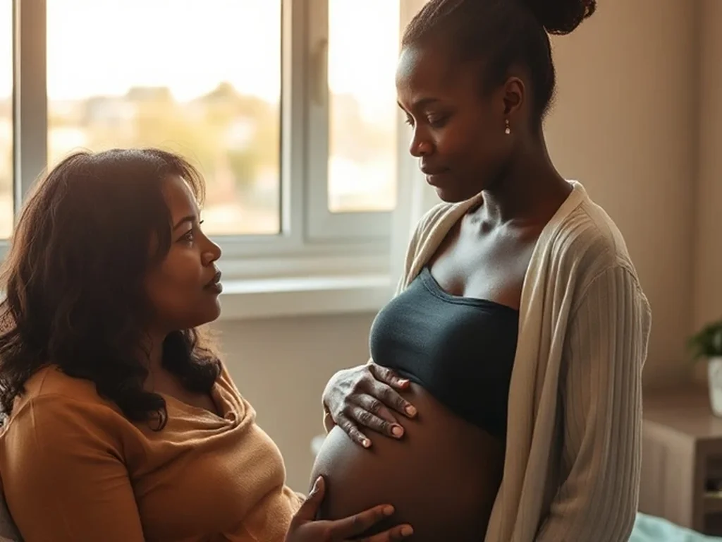 A doula supporting an expectant mom in Laredo: Texas border birth support and doula care