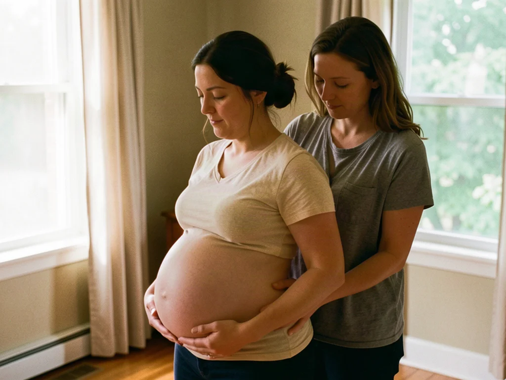 A doula supporting an expectant mom in Nashville, Tennessee: birth support and doula care