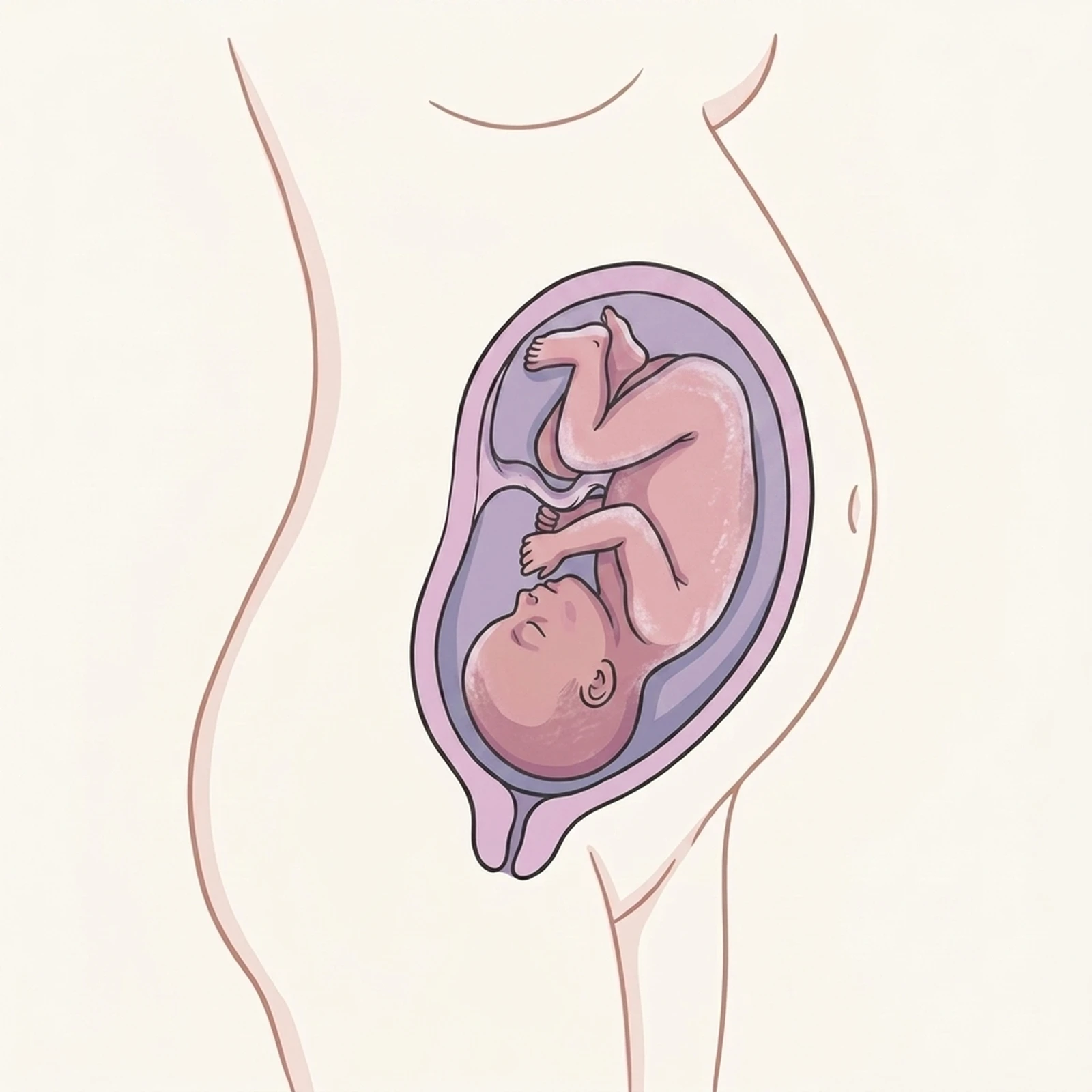 Week 23 pregnancy illustration — Lungs gearing up