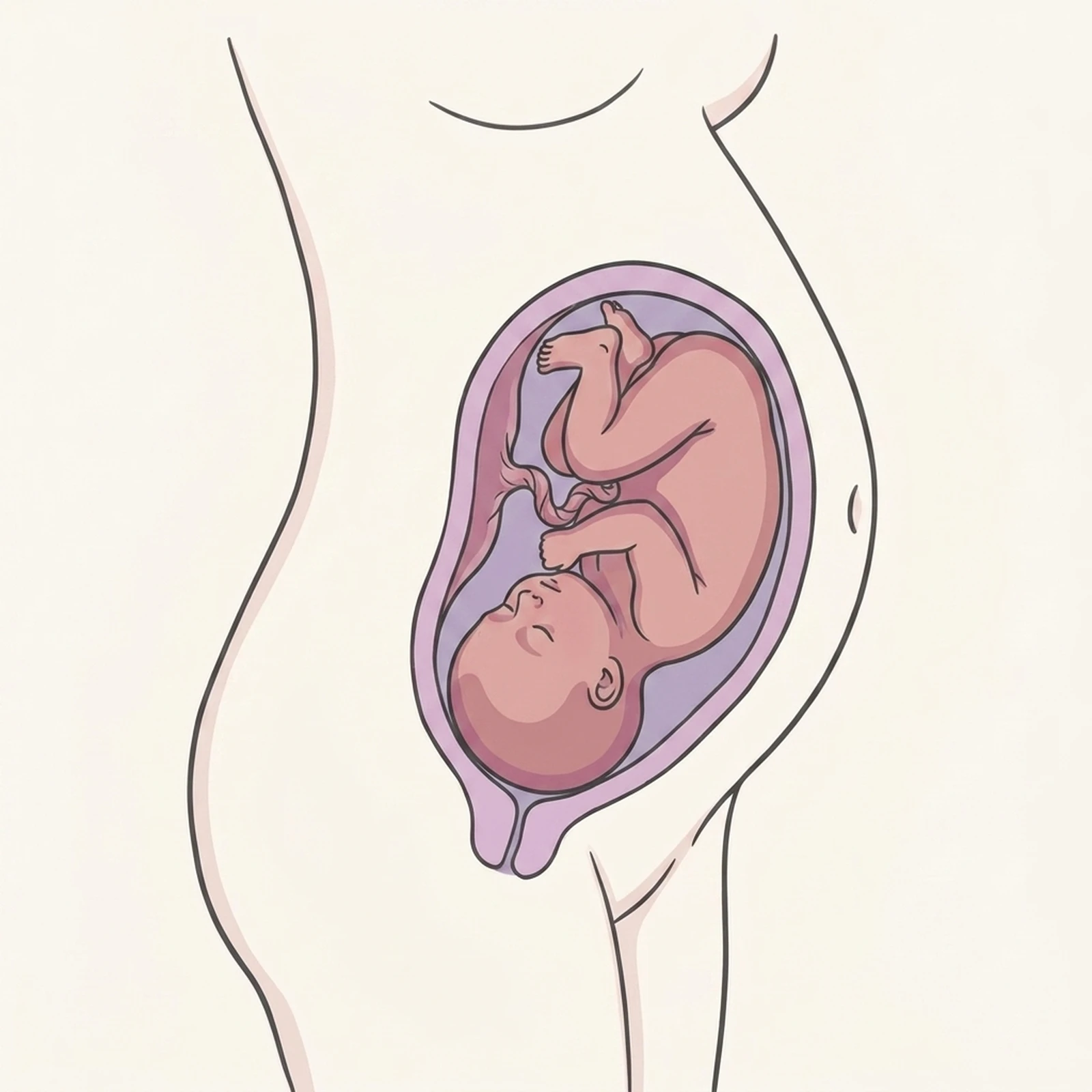 Week 37 pregnancy illustration — Early term