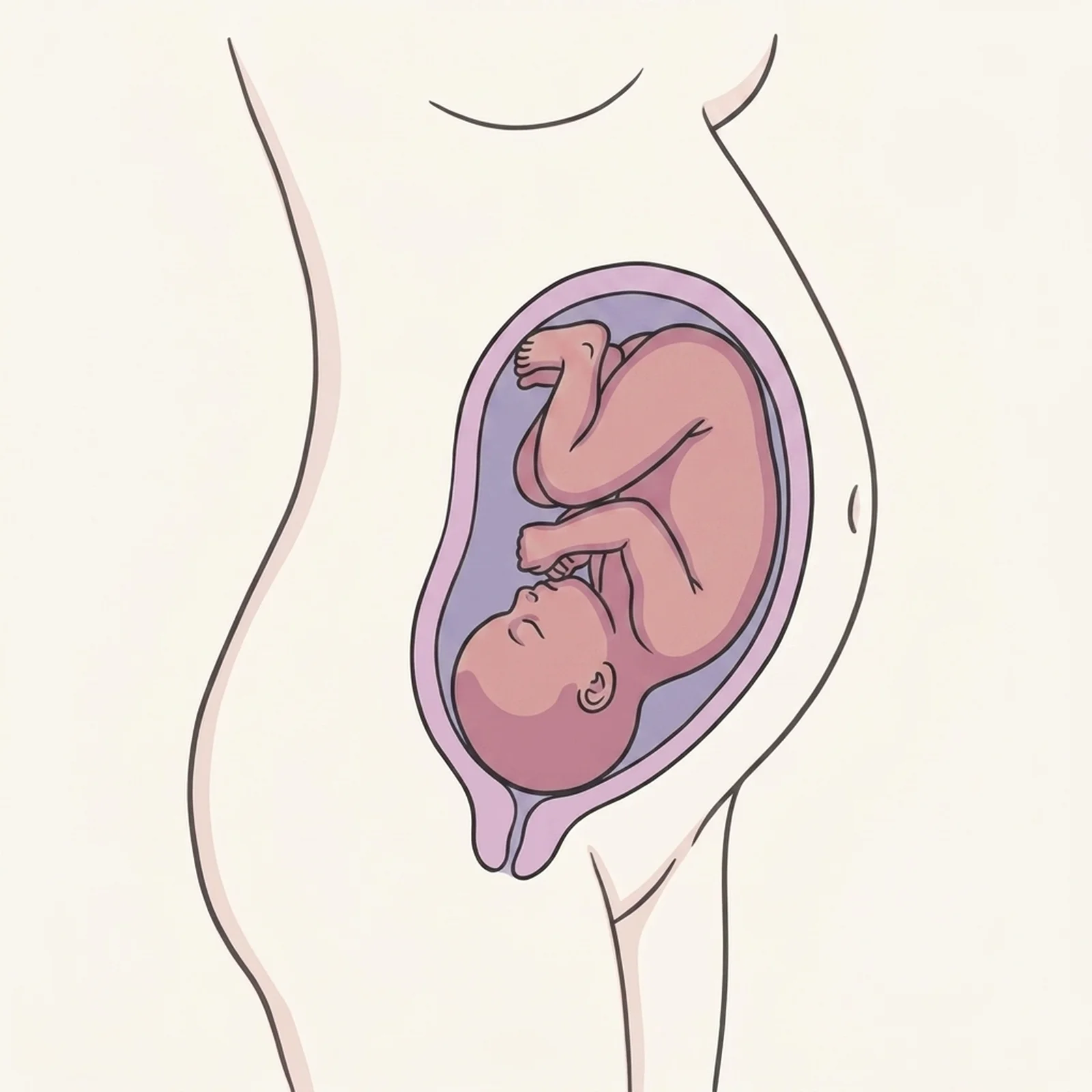 Week 38 pregnancy illustration — Fine-tuning for birth