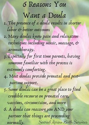 Sacred Arrow Birth Services, doula