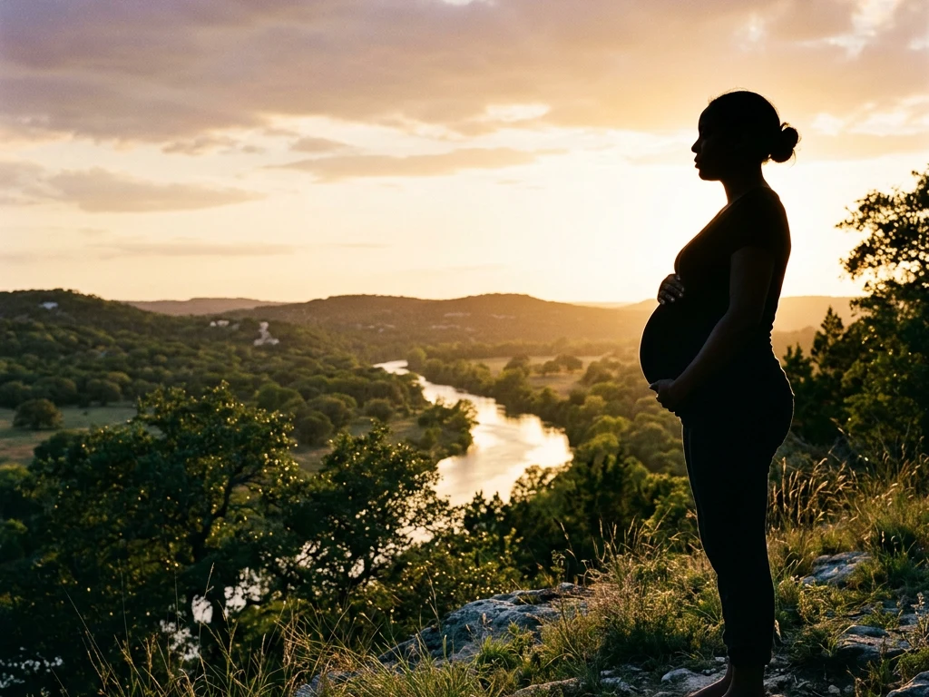 A doula supporting an expectant mom in San Marcos: Texas Hill Country birth support and doula care
